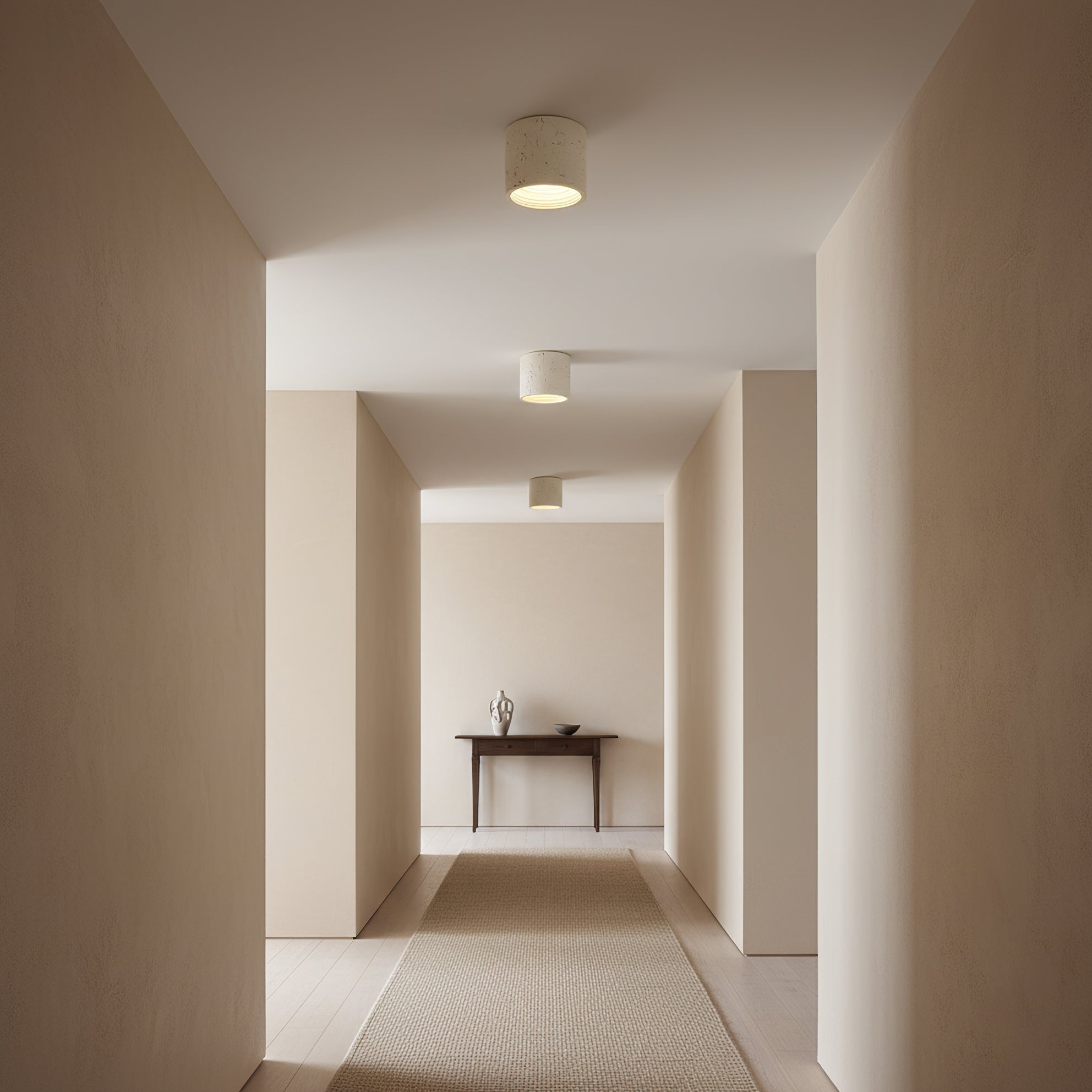 Fabric Shade Flush Mount Ceiling Light