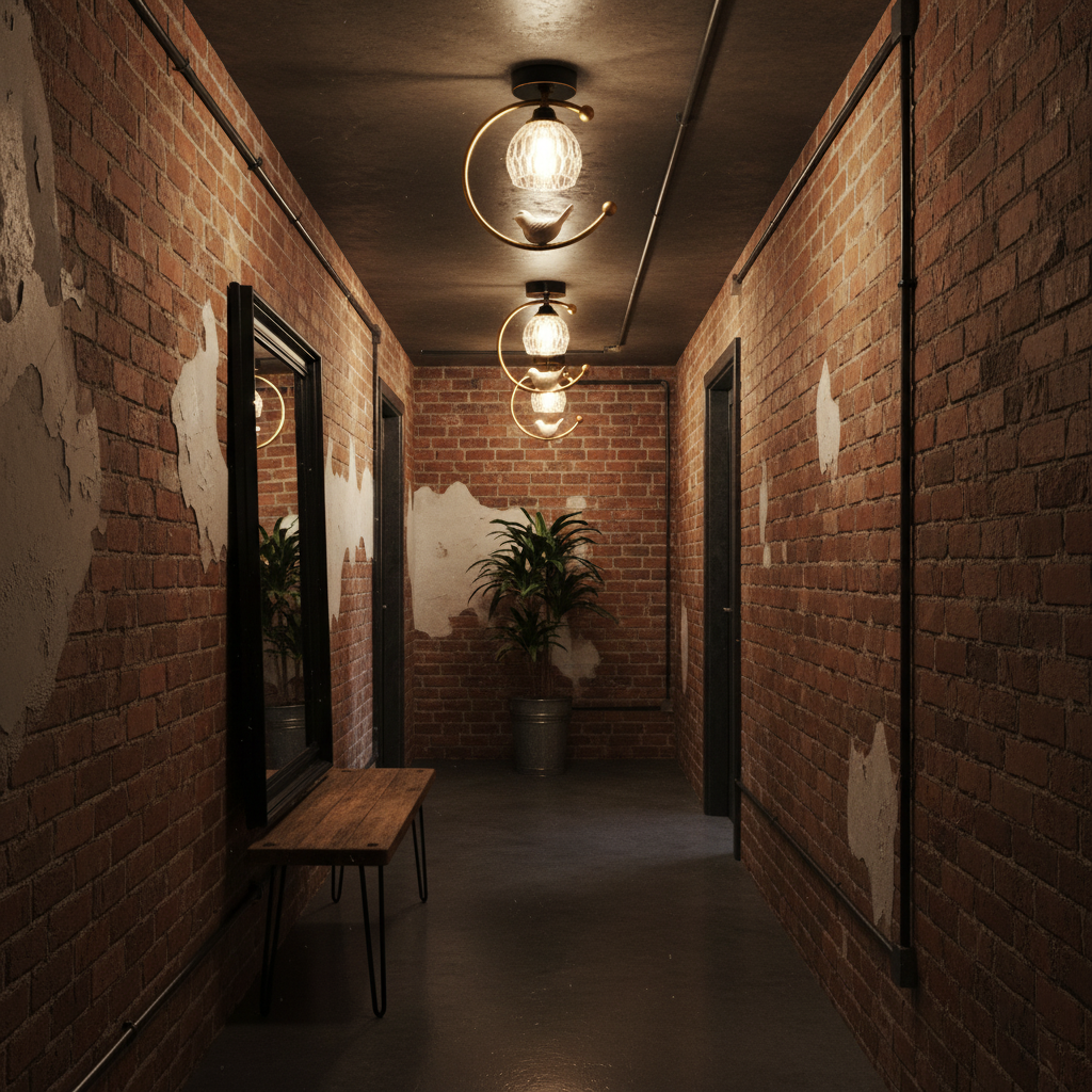 Ceramic Bird Flush Mount Ceiling Light