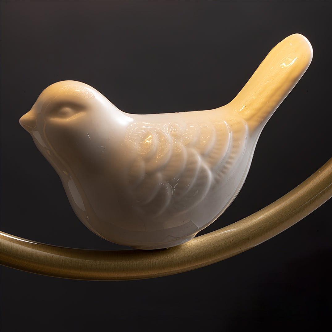 Ceramic Bird Flush Mount Ceiling Light