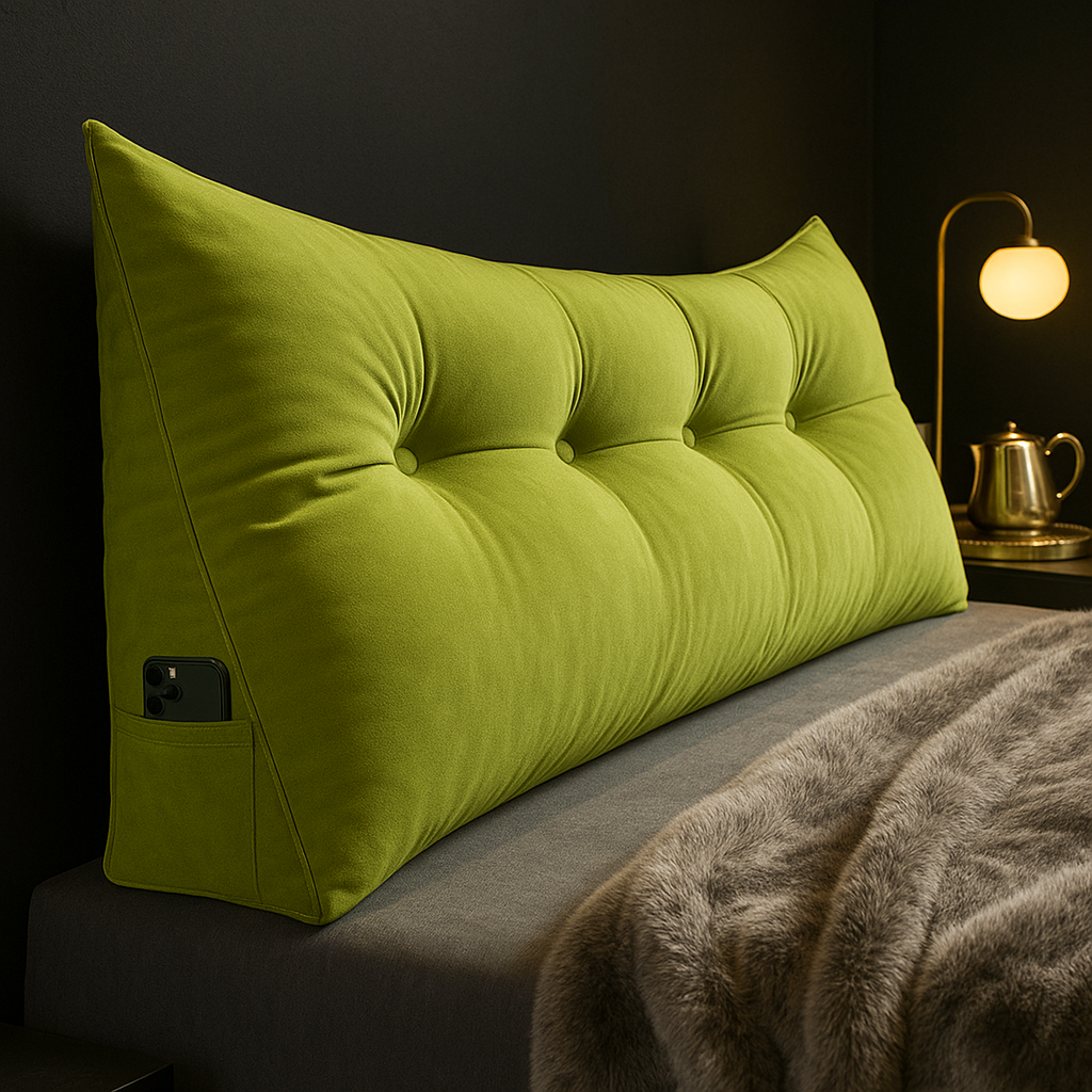 Large Bed Wedge Pillow | Angled Foam Support