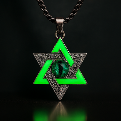 Hexaether Sigil - Nightglyphs Luminescent Necklace