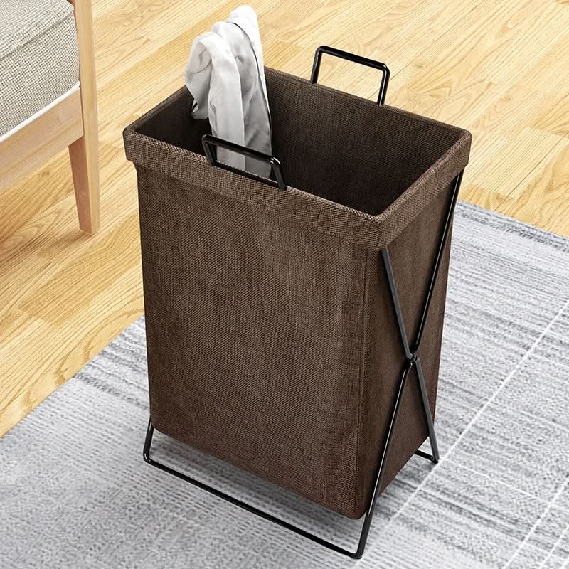 Collapsible Laundry Basket - Space-Saving Design with Metal Frame 6