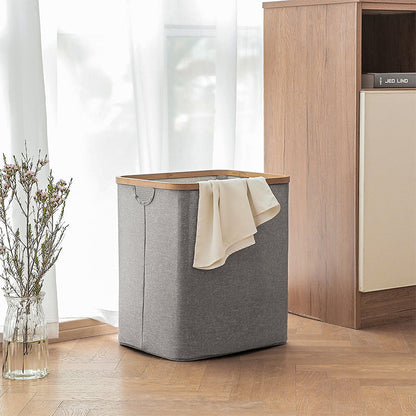 Collapsible Laundry Basket - Space-Saving, Durable & Lightweight Design 0