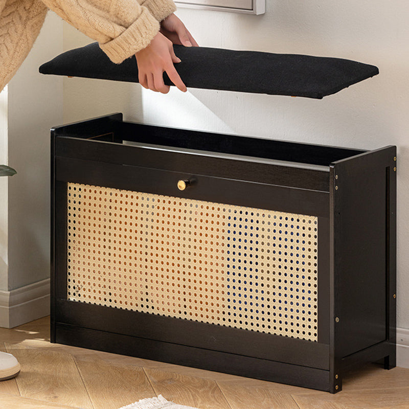 Japanese Bamboo Ventilated Shoe Bench – Entryway Storage