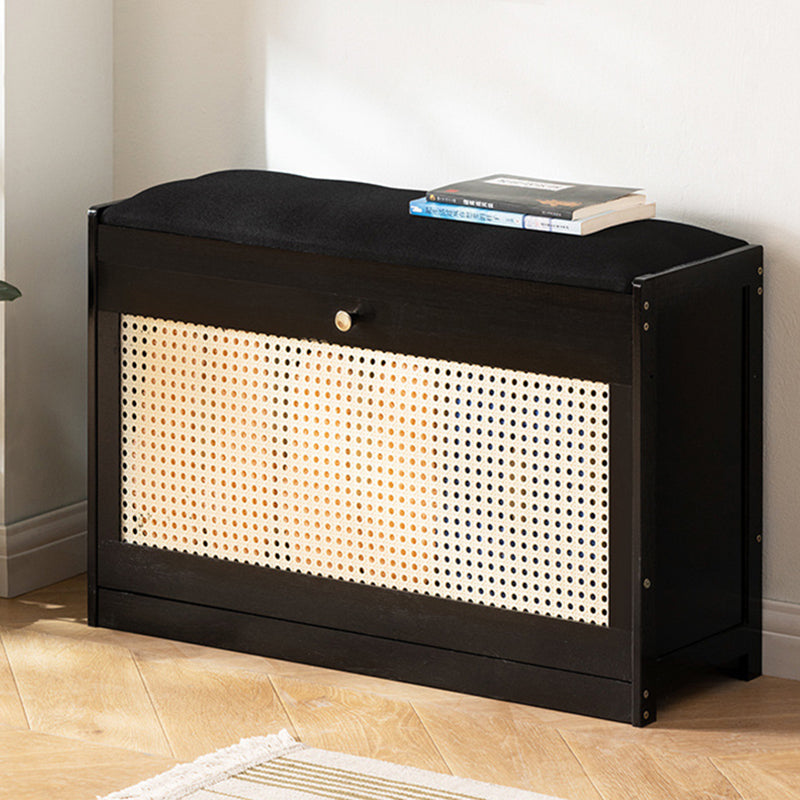 Japanese Bamboo Ventilated Shoe Bench – Entryway Storage