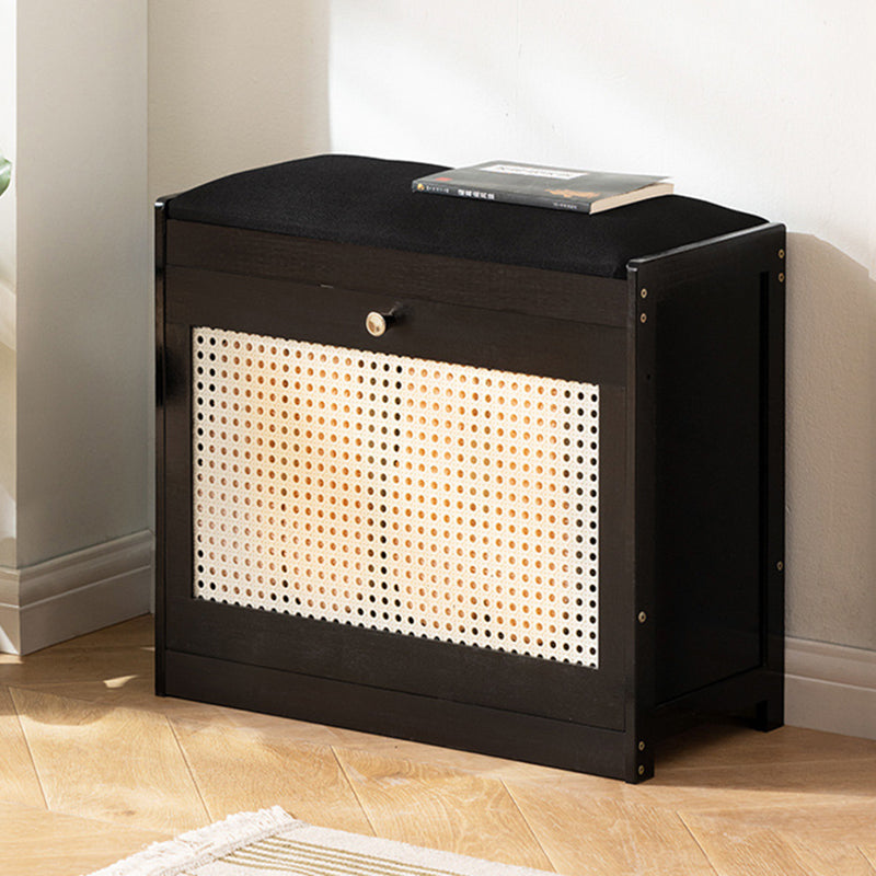 Japanese Bamboo Ventilated Shoe Bench – Entryway Storage