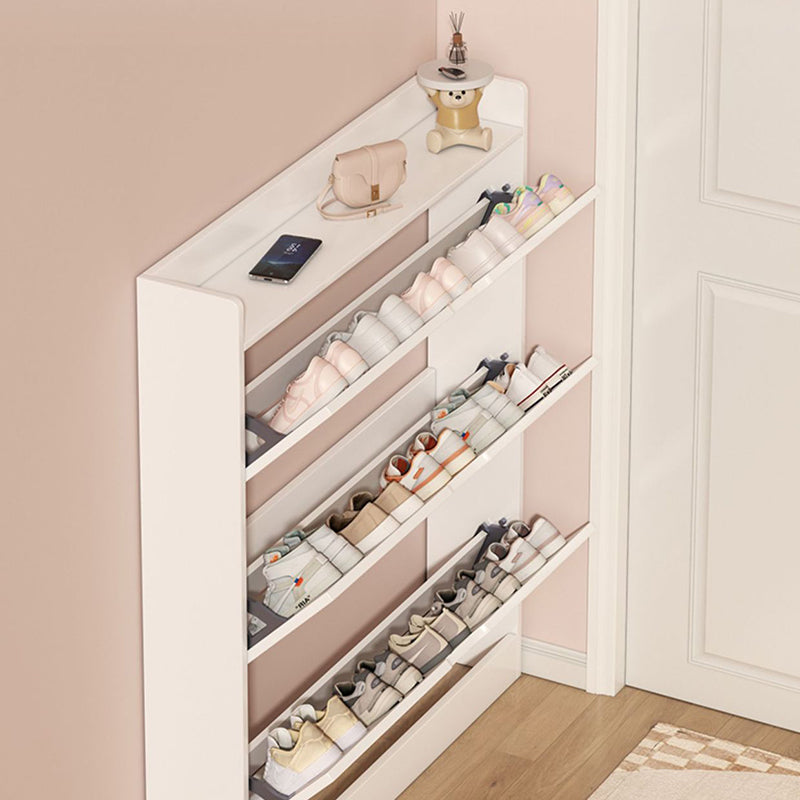 Ultra Slim Shoe Cabinet – Solid Wood Entryway Storage 2–3 Tier