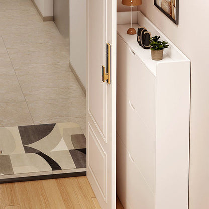 Ultra Slim Shoe Cabinet – Solid Wood Entryway Storage 2–3 Tier