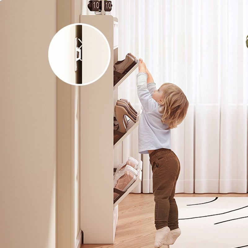 Ultra Slim Shoe Cabinet – Solid Wood Entryway Storage 2–3 Tier