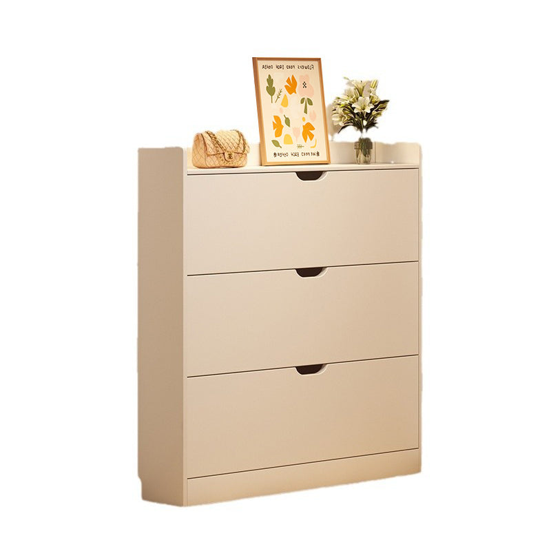 Ultra Slim Shoe Cabinet – Solid Wood Entryway Storage 2–3 Tier