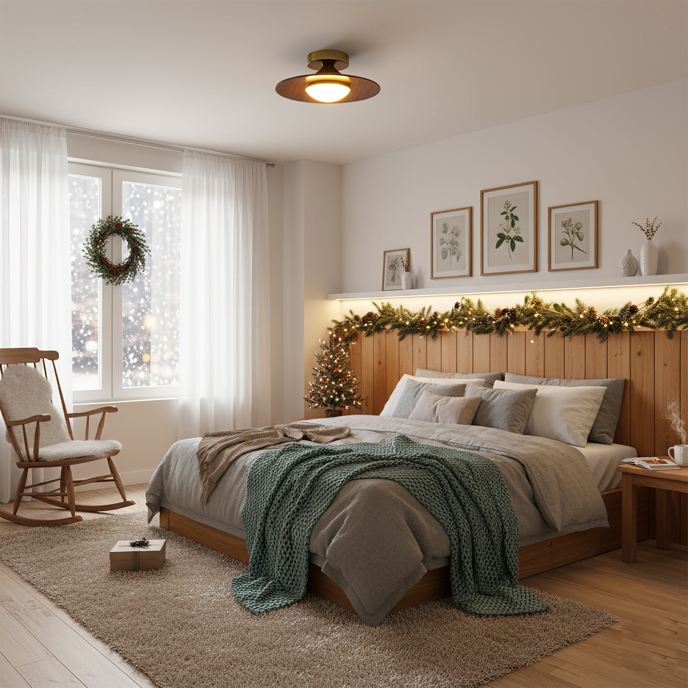 Disc Flush Mount Ceiling Light