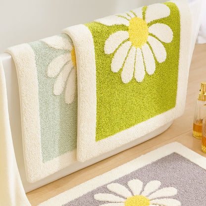 DaisyBloom | Non-Slip Bath Mat – Soft Microfiber Floral Design 3