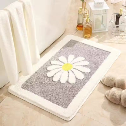 DaisyBloom | Non-Slip Bath Mat – Soft Microfiber Floral Design 7