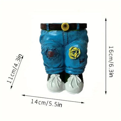 Denim Jeans Garden Planter