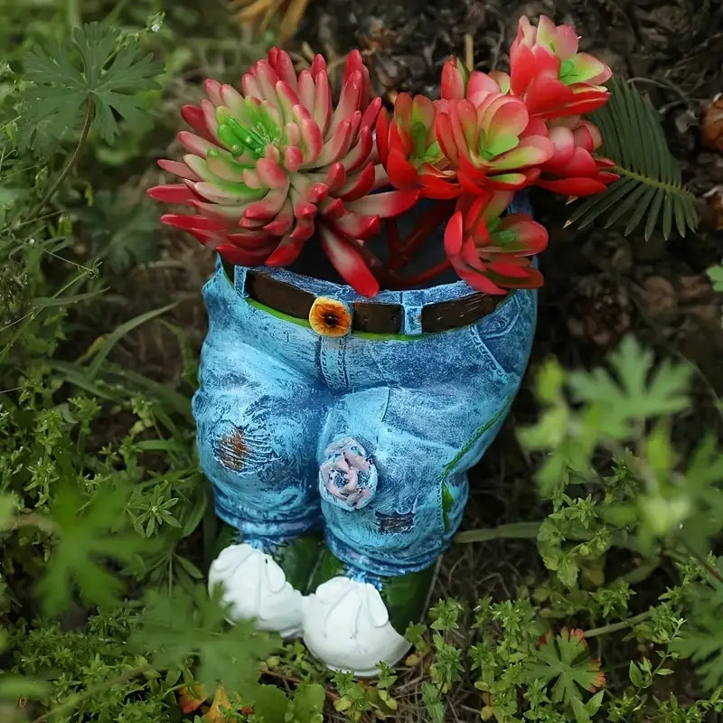 Denim Jeans Garden Planter