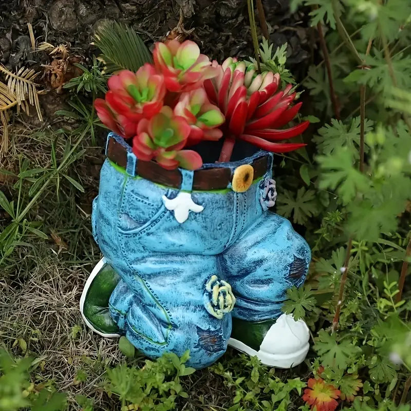Denim Jeans Garden Planter