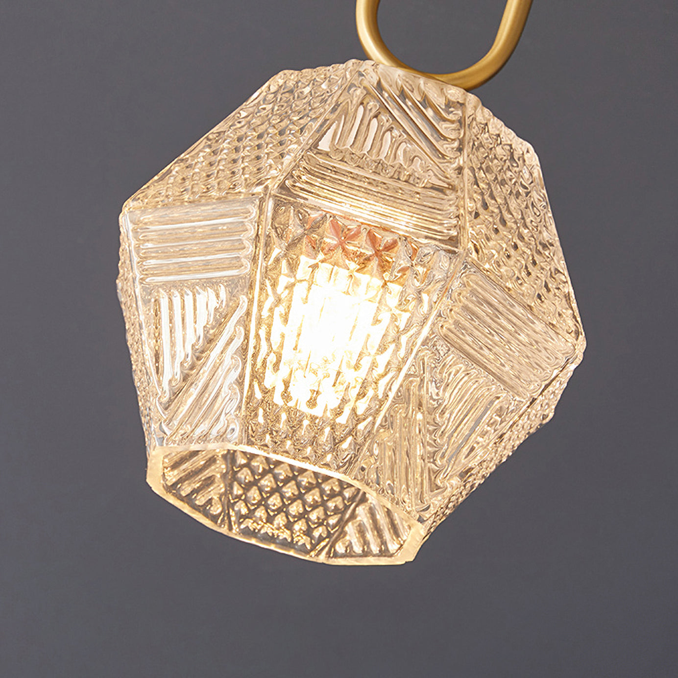 Diamond Glass Flush Mount Ceiling Light