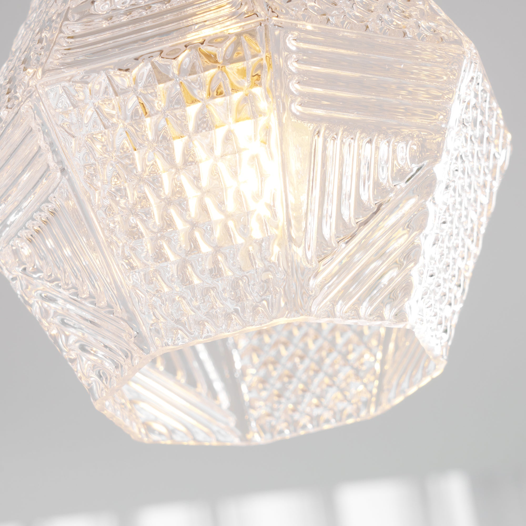 Diamond Glass Flush Mount Ceiling Light