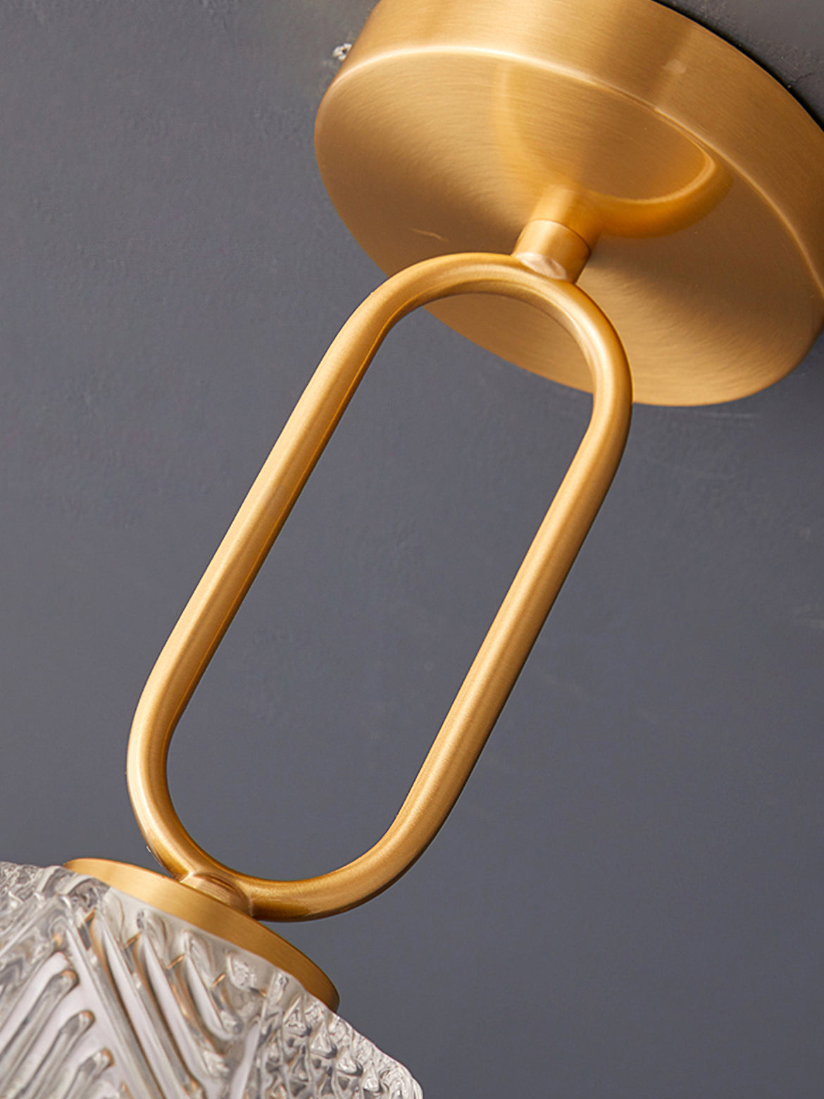 Diamond Glass Flush Mount Ceiling Light