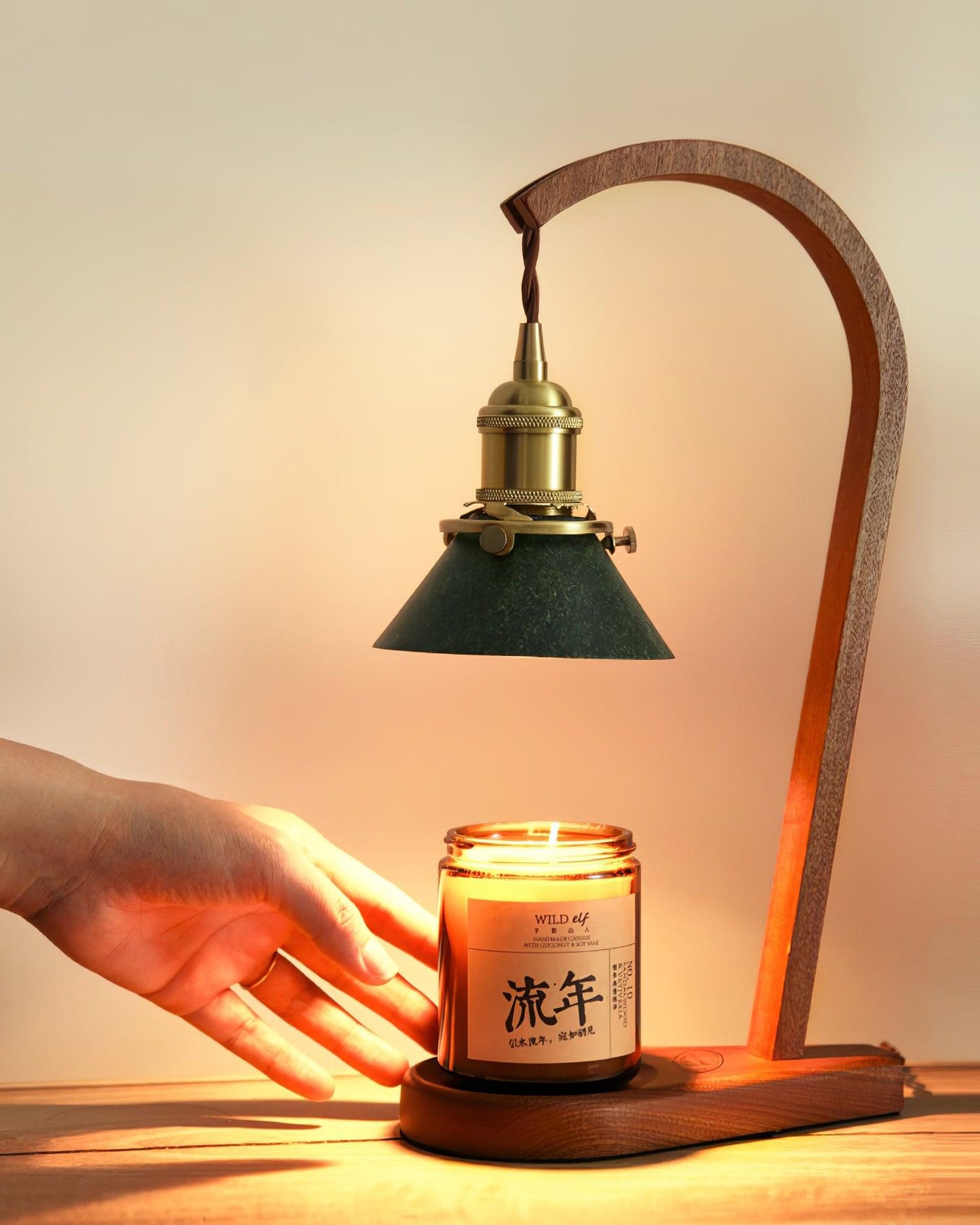 Modern Angled Arm Candle Warmer Lamp