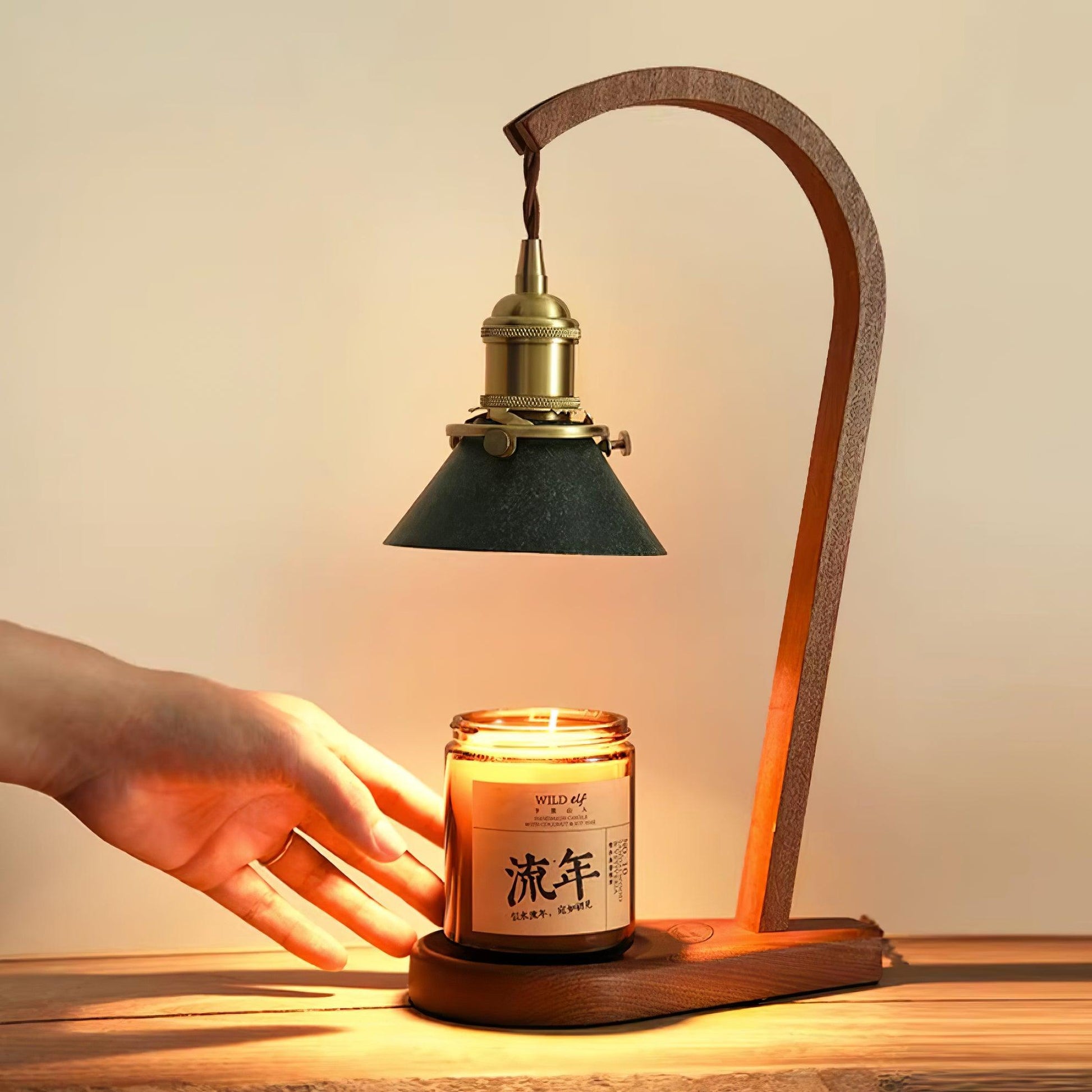 Modern Angled Arm Candle Warmer Lamp