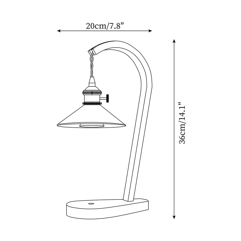 Curved Gooseneck Candle Warmer Lamp