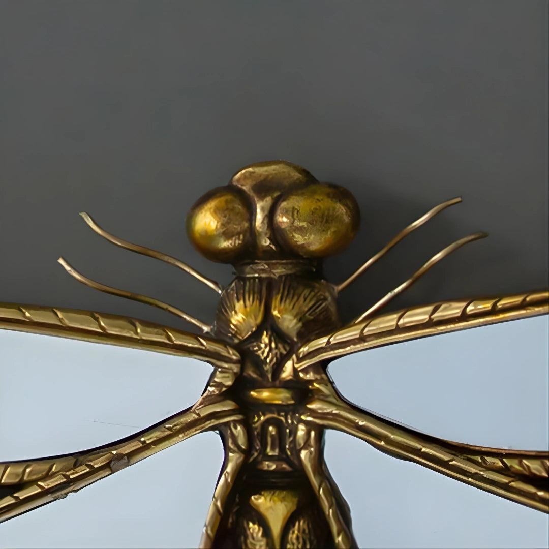 Antique Gold Insect Wall Mirror