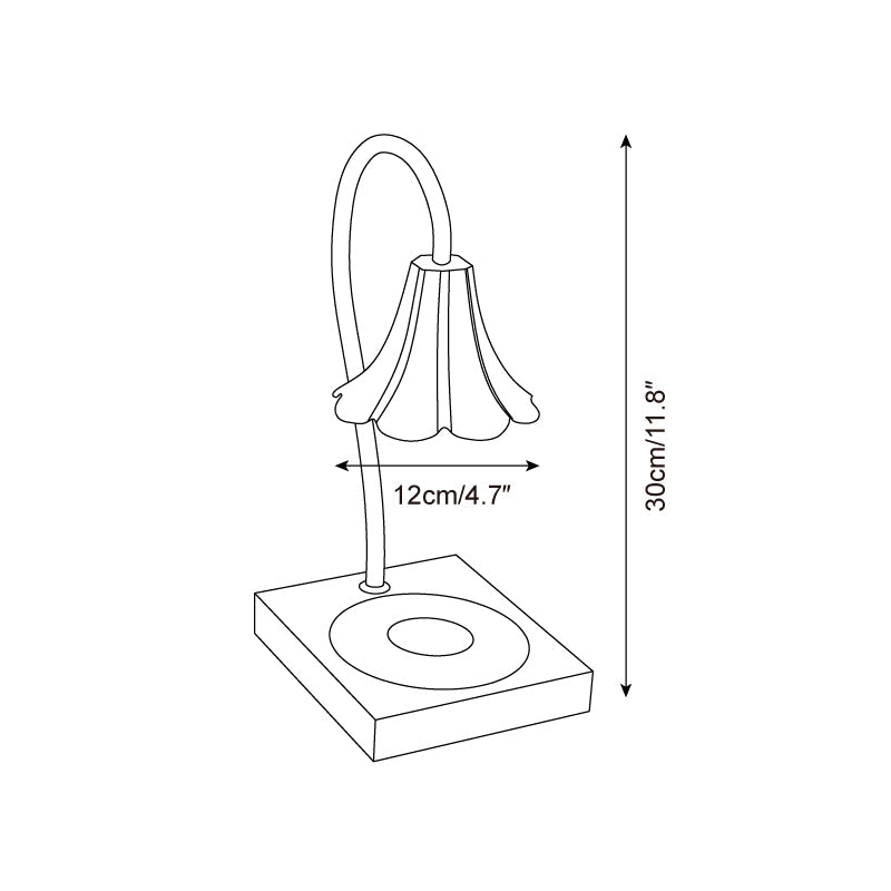 Arched Metal Frame Candle Warmer Lamp