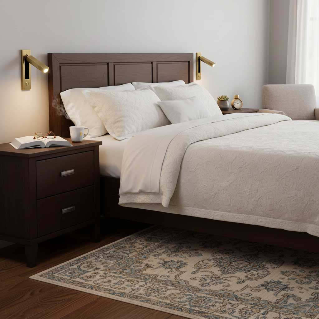 Inset Bedside Reading Wall Light