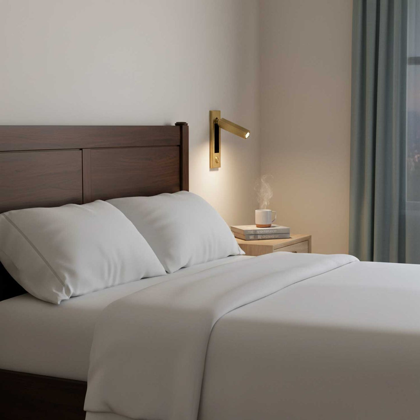 Inset Bedside Reading Wall Light