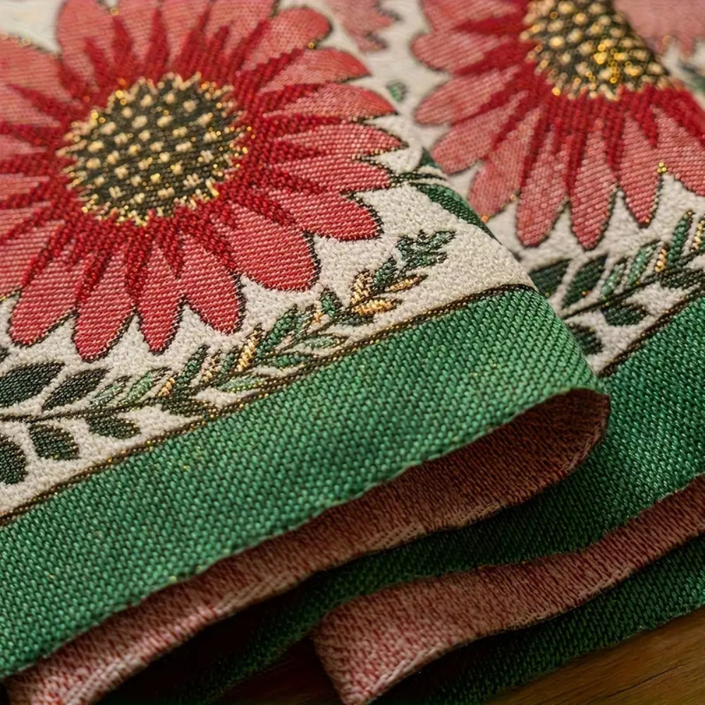 Floral Table Runner | Pattern with Tassels