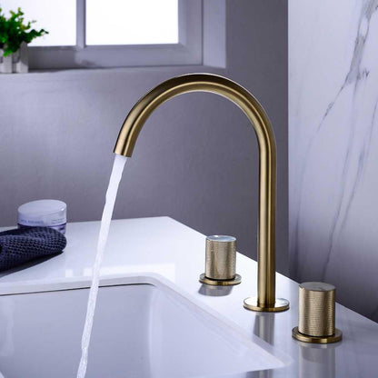 Evelina - Deck Mounted Bathroom Sink Faucets BO-HA Brushed Gold