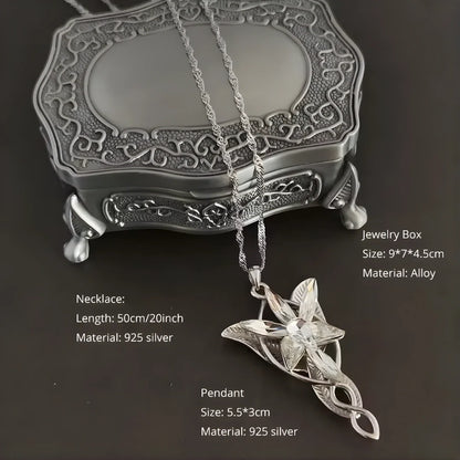 Evenstar of Alfheim Pendant Necklace – 925 Sterling Silver