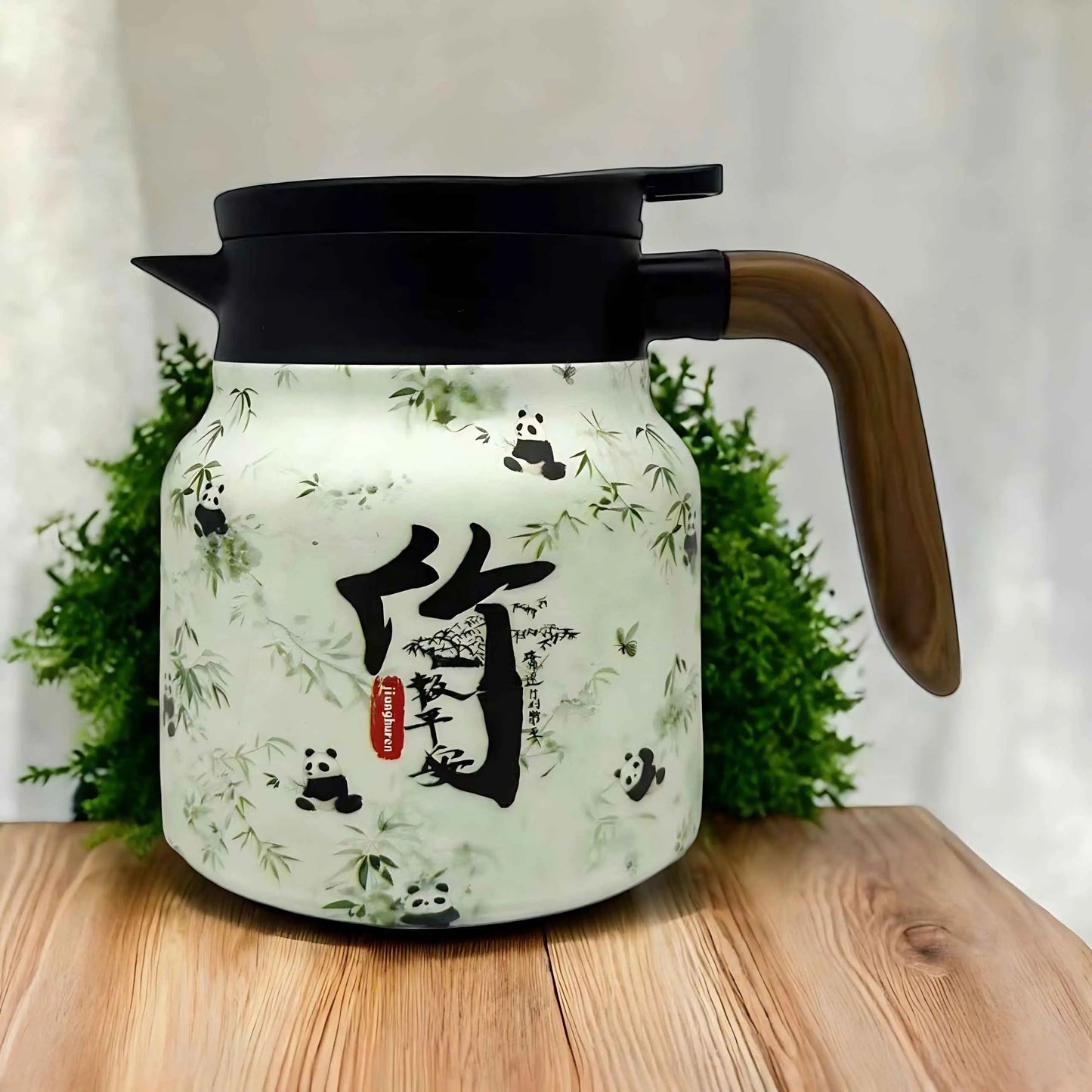 Floral Glass Teapot with Infuser