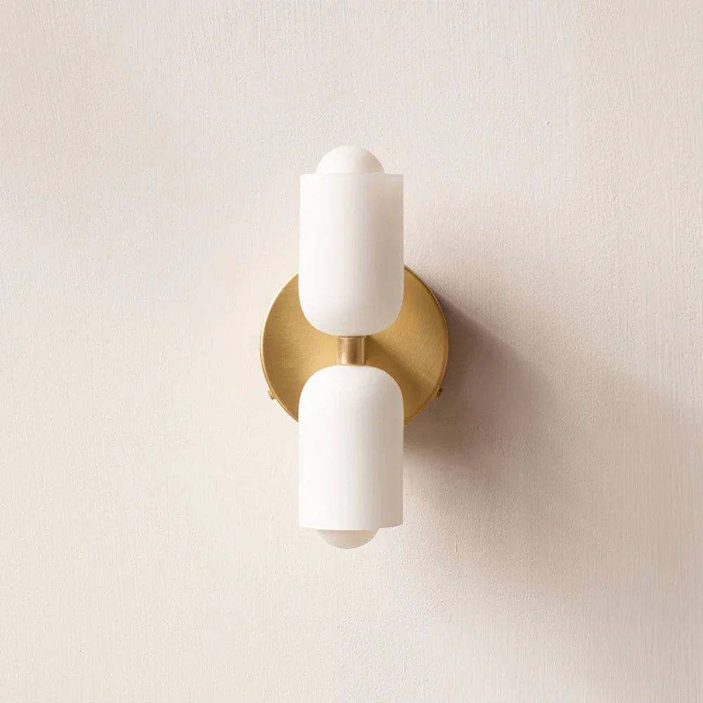 Double Head Glass LED Wall Sconce