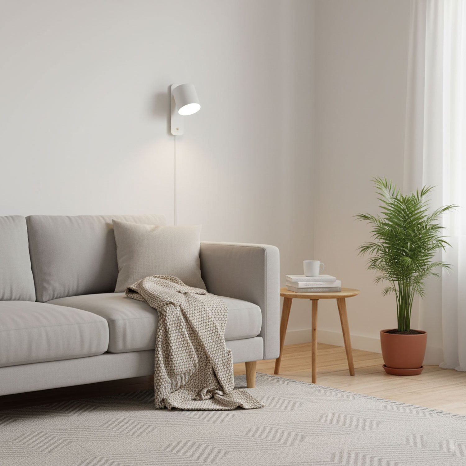 Plug-In Adjustable Cylinder Wall Light