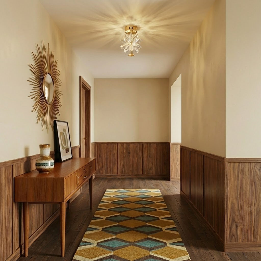 Crystal Floral Ceiling Light