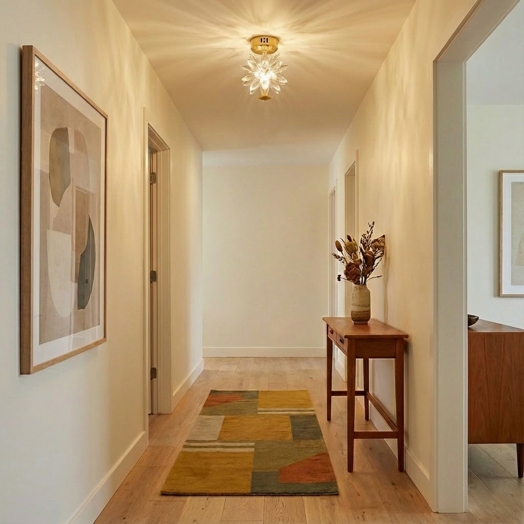 Crystal Floral Ceiling Light