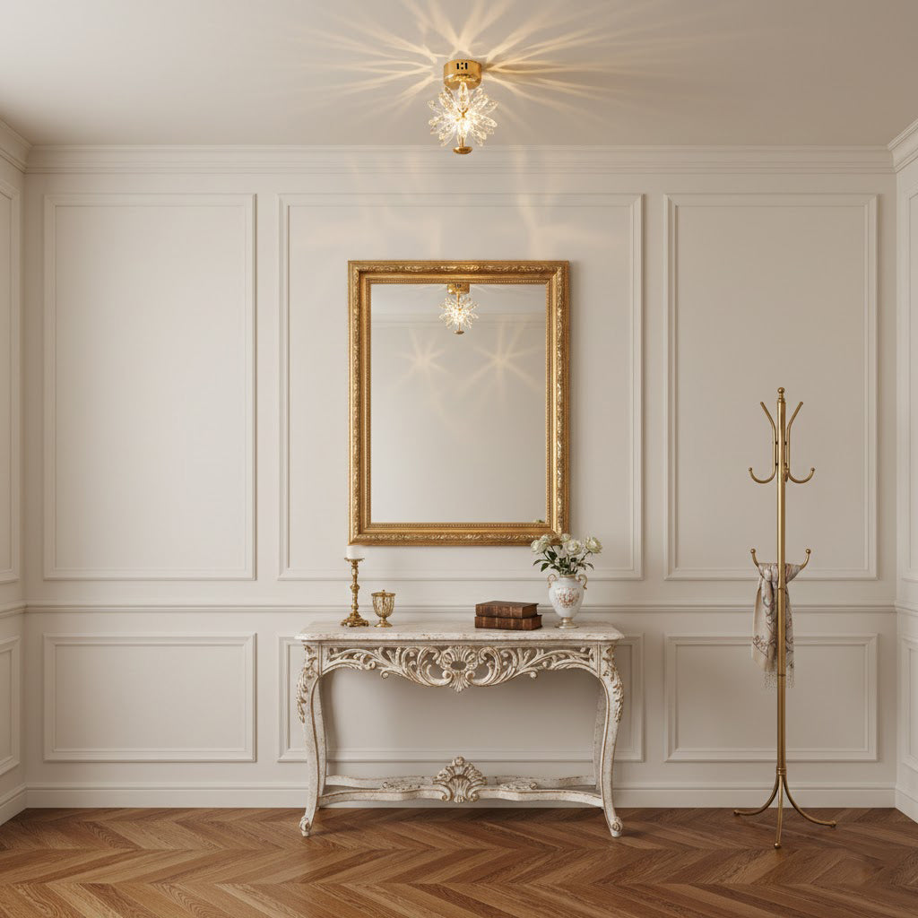 Crystal Floral Ceiling Light