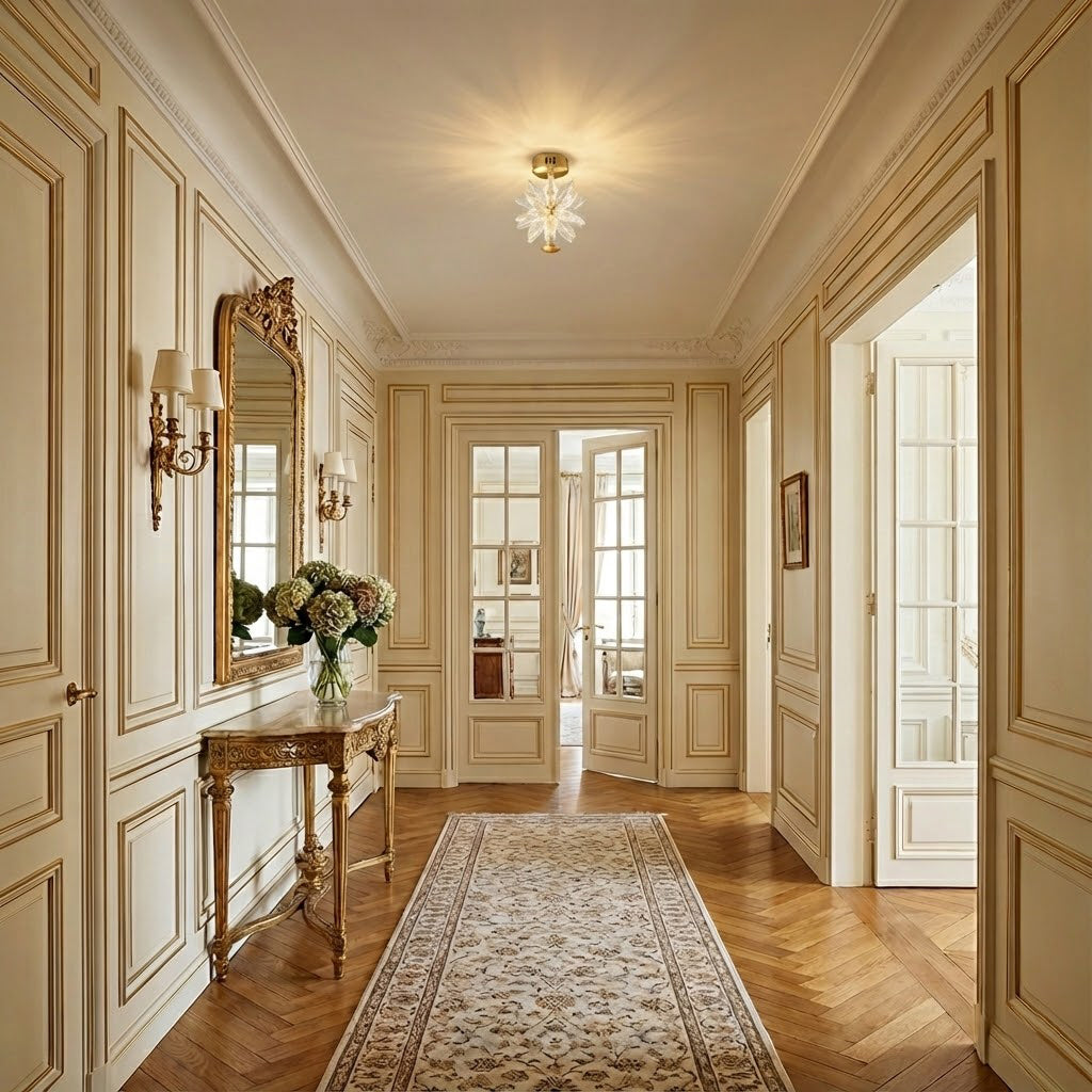 Crystal Floral Ceiling Light