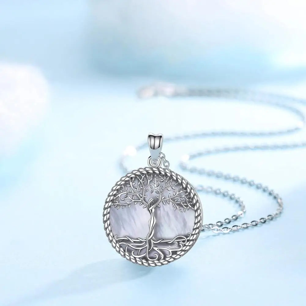 Yggdrasil Springbound Tree Pendant Necklace – 925 Sterling Silver