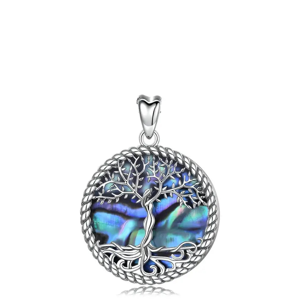 Yggdrasil Springbound Tree Pendant Necklace – 925 Sterling Silver