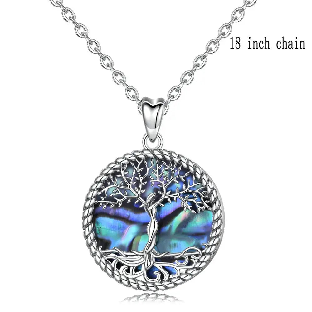 Yggdrasil Springbound Tree Pendant Necklace – 925 Sterling Silver