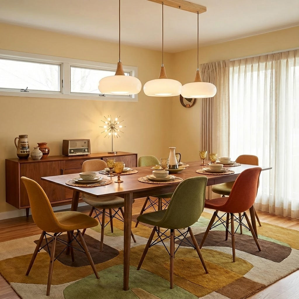 Amber Dome Pendant Lighting