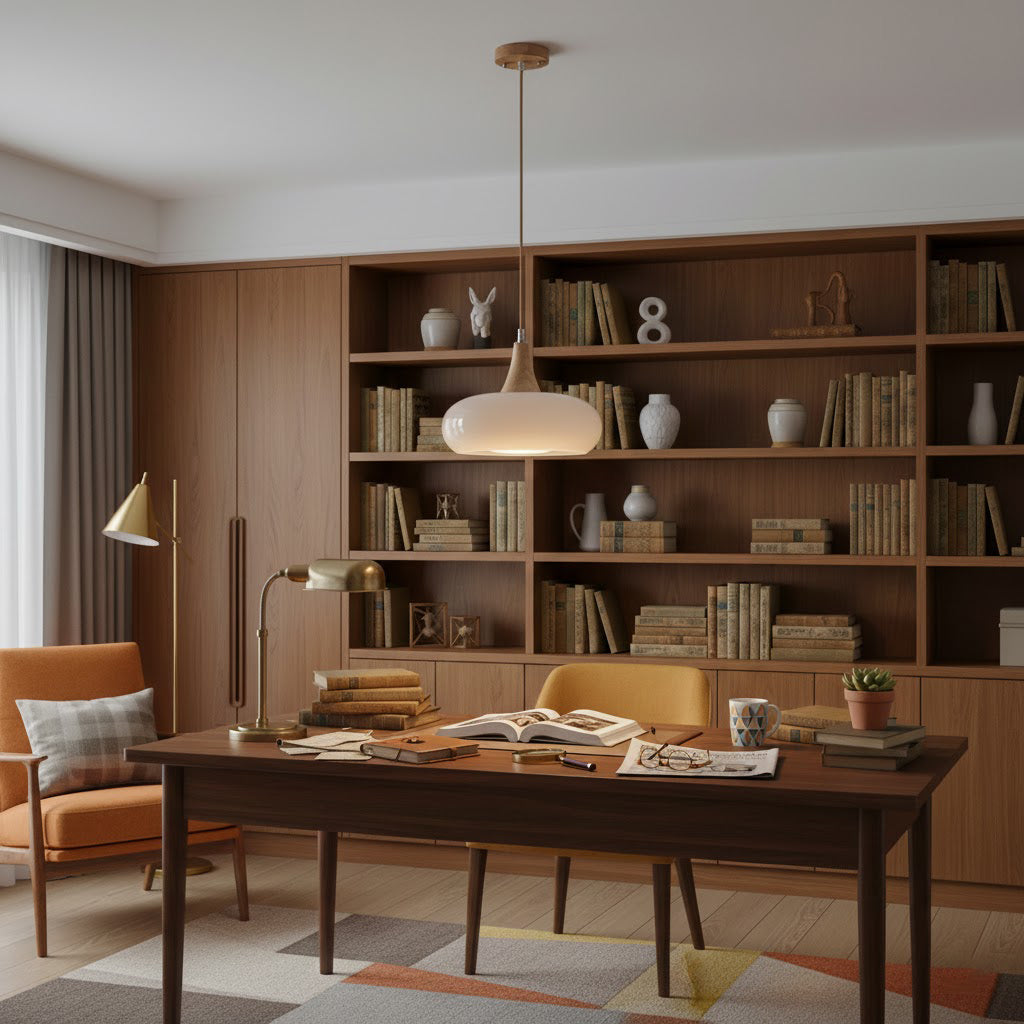 Amber Dome Pendant Lighting