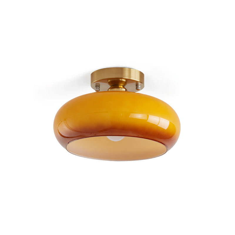 Amber Glass Ceiling Light