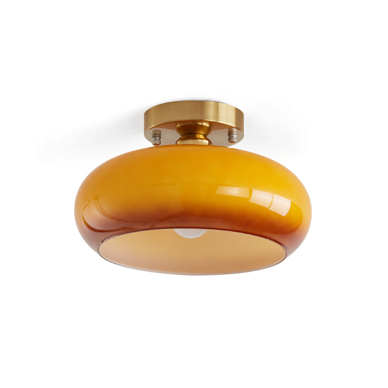 Amber Glass Ceiling Light