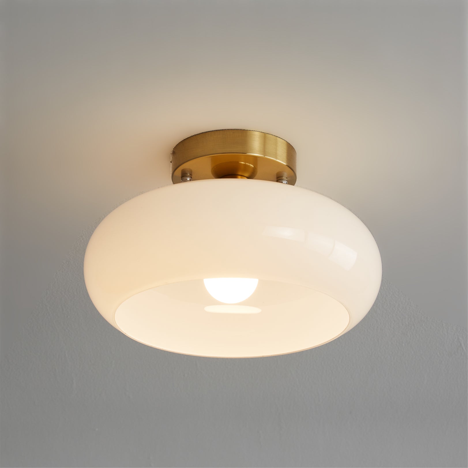 Amber Glass Ceiling Light