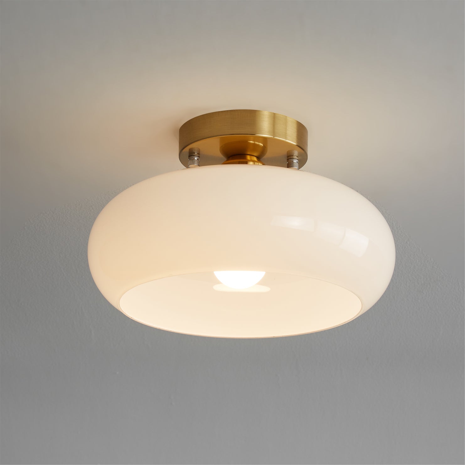 Amber Glass Ceiling Light