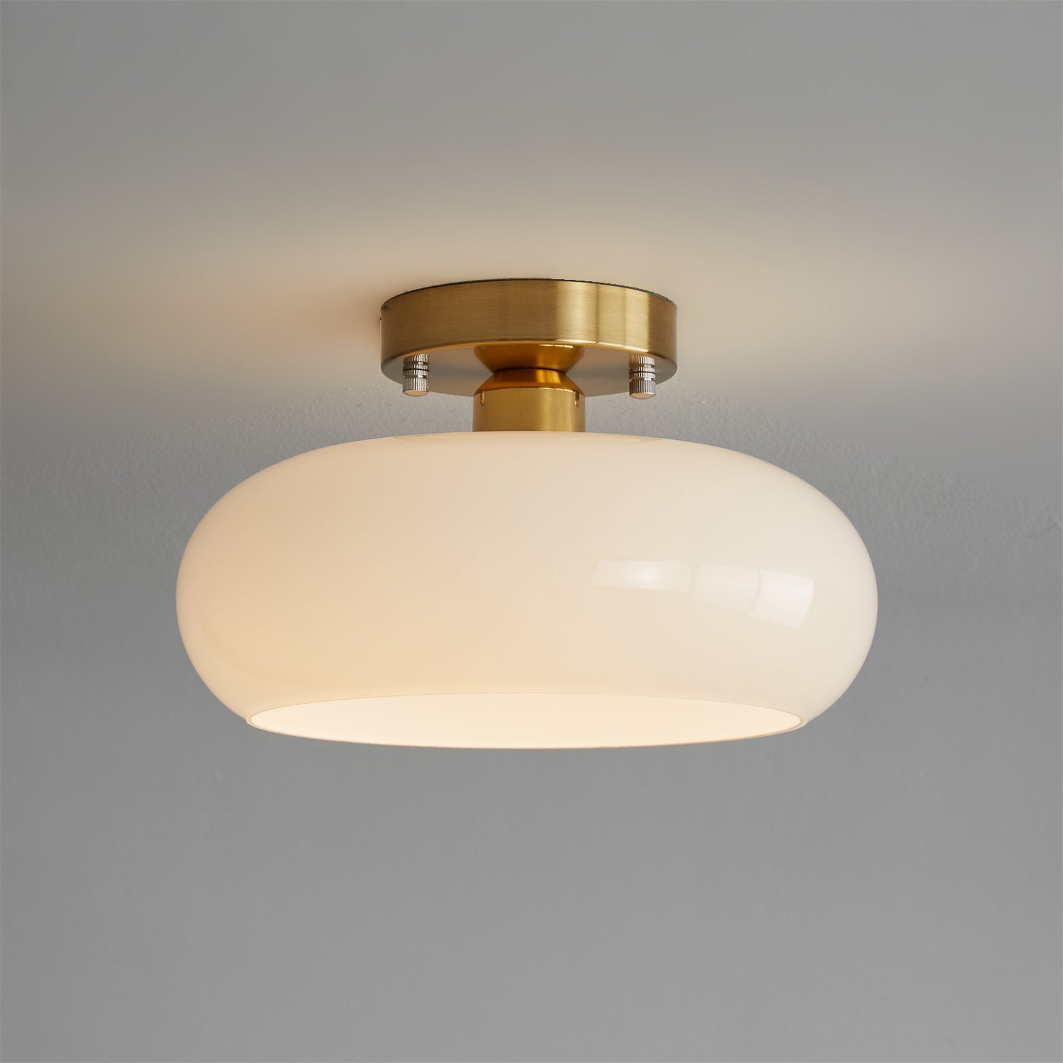 Amber Glass Ceiling Light